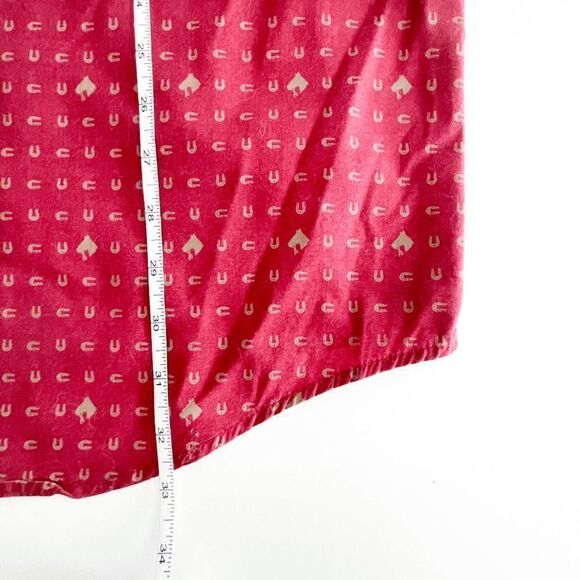 Roper Mens Casual Shirt Snap Up Horshoe Long Sleeve Chest Pockets Red 2XL - Picture 5 of 7